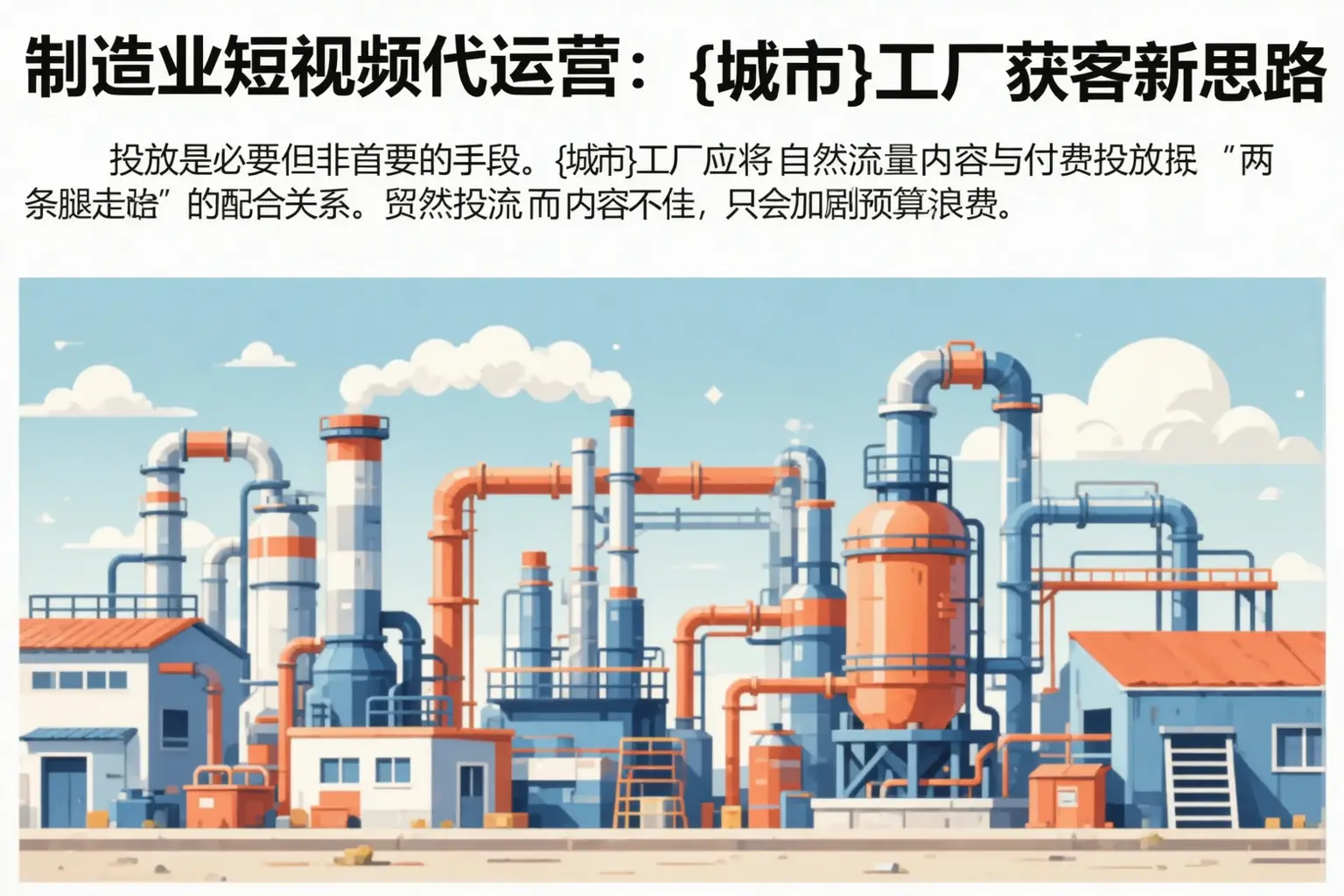 制造业短视频代运营:沙县工厂获客新思路